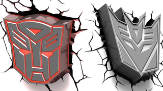 There's No Better Way To Decorate Than With a Glowing Transformers Logo